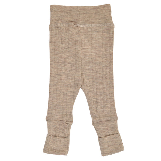 WOOLLY RIB Buxur Merinoull með lokanlegum sokkum| Balsam melange