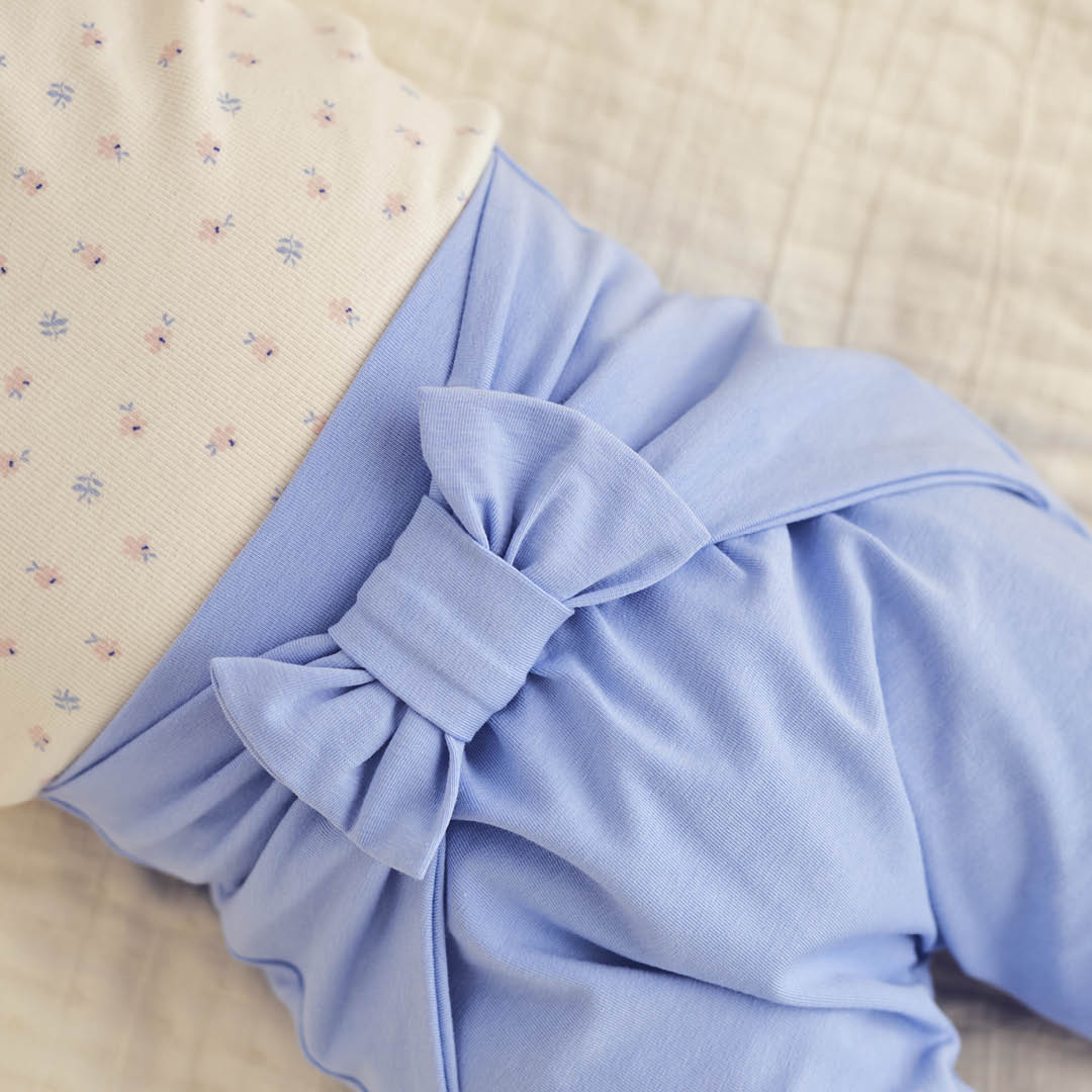 COZY ME Buxur með slaufu | Shell blue