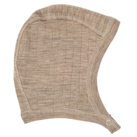WOOLLY RIB Hjálmhúfa Merinoull | Balsam melange