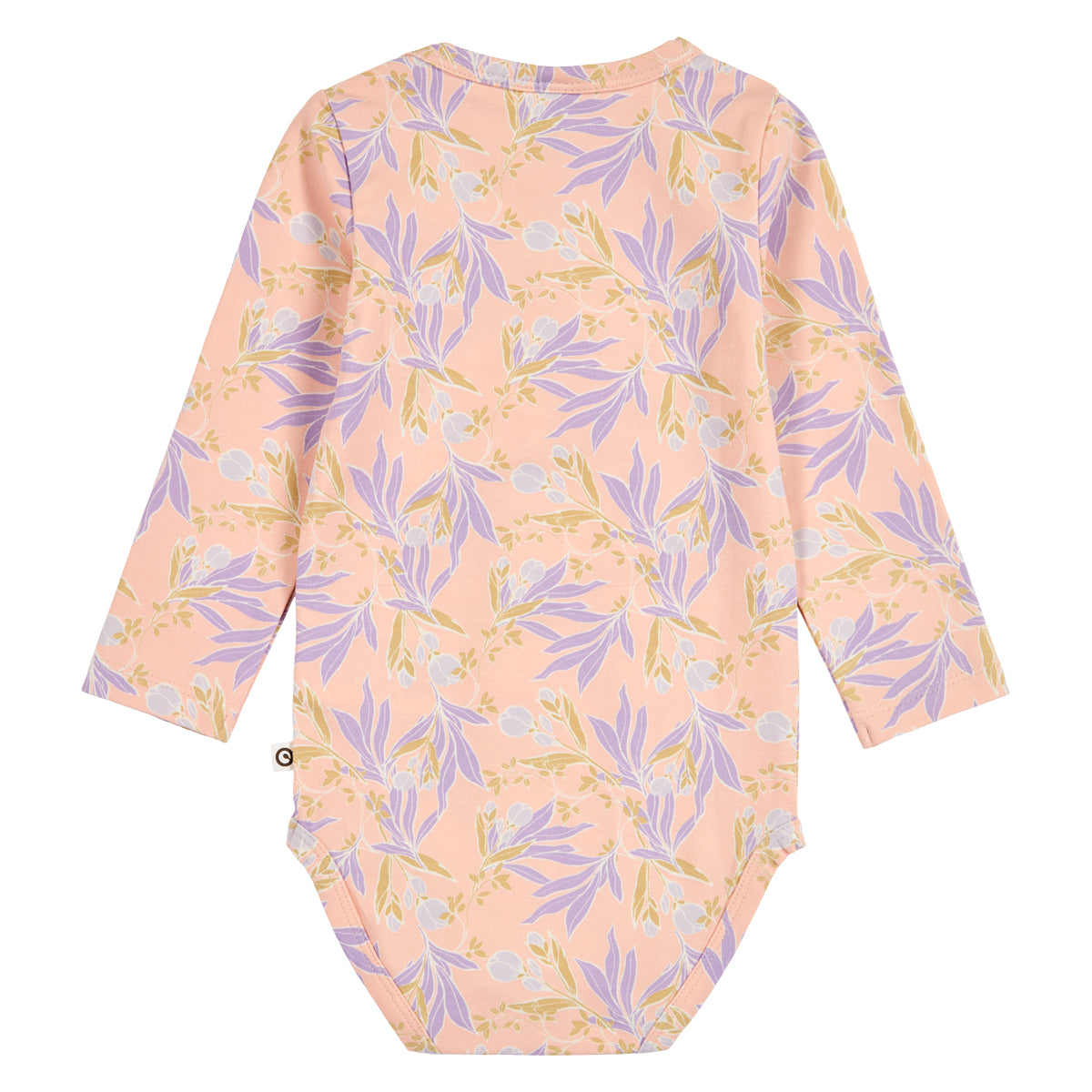 PEONY Samfella með rykkingu og blómamynstri | Peach
