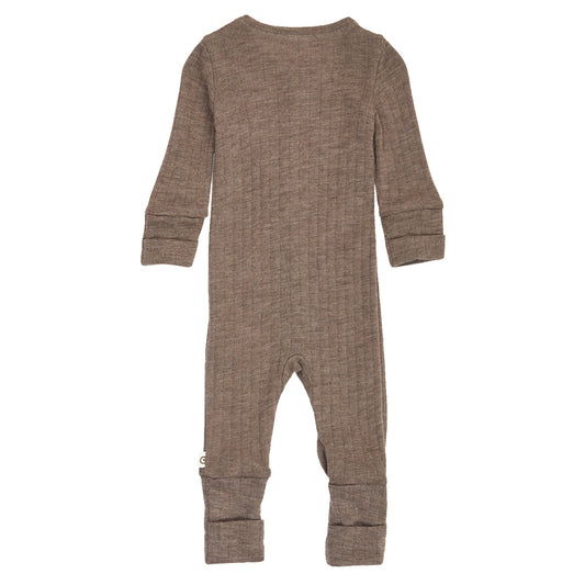 WOOLLY RIB Heilgalli Merinoull | Walnut melange