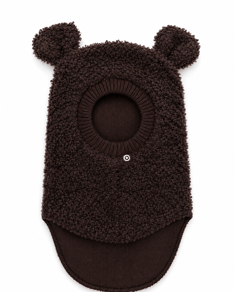 Bouclé-lambhúshetta með bjarnareyrum | Brown