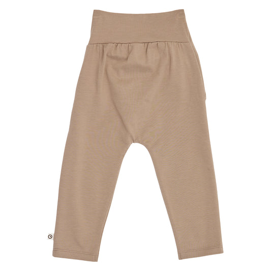 Cozy Me buxur með slaufu fyrir ungabörn í litnum Valhneta - bakhlið
