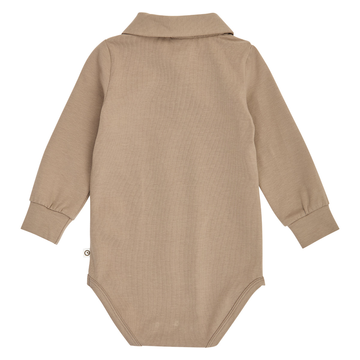 Cozy Me síðerma skyrtusamfella í litnum Valhneta - bakhlið
