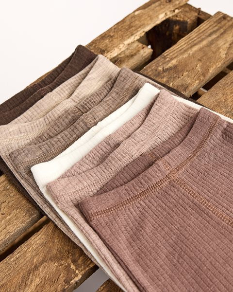 Leggings úr merinoull | Soft powder melange