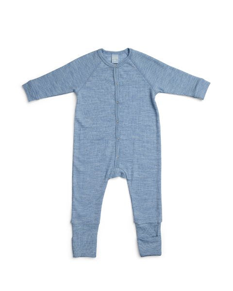 Náttgalli úr merinoull | Light blue melange