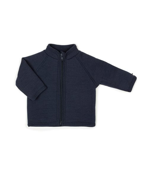 Ullarflíspeysa með rennilás | Navy