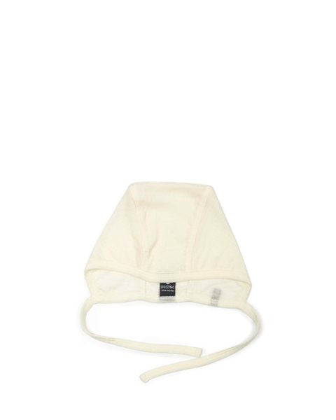 Ungbarnahúfa úr merinoull | Off white