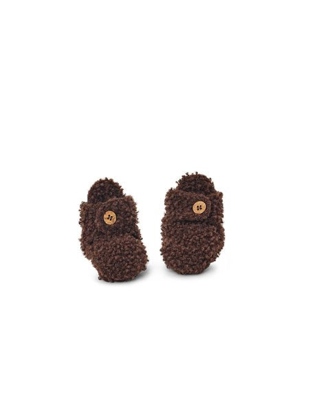 Bouclé-ullarskór úr merinoull | Brown