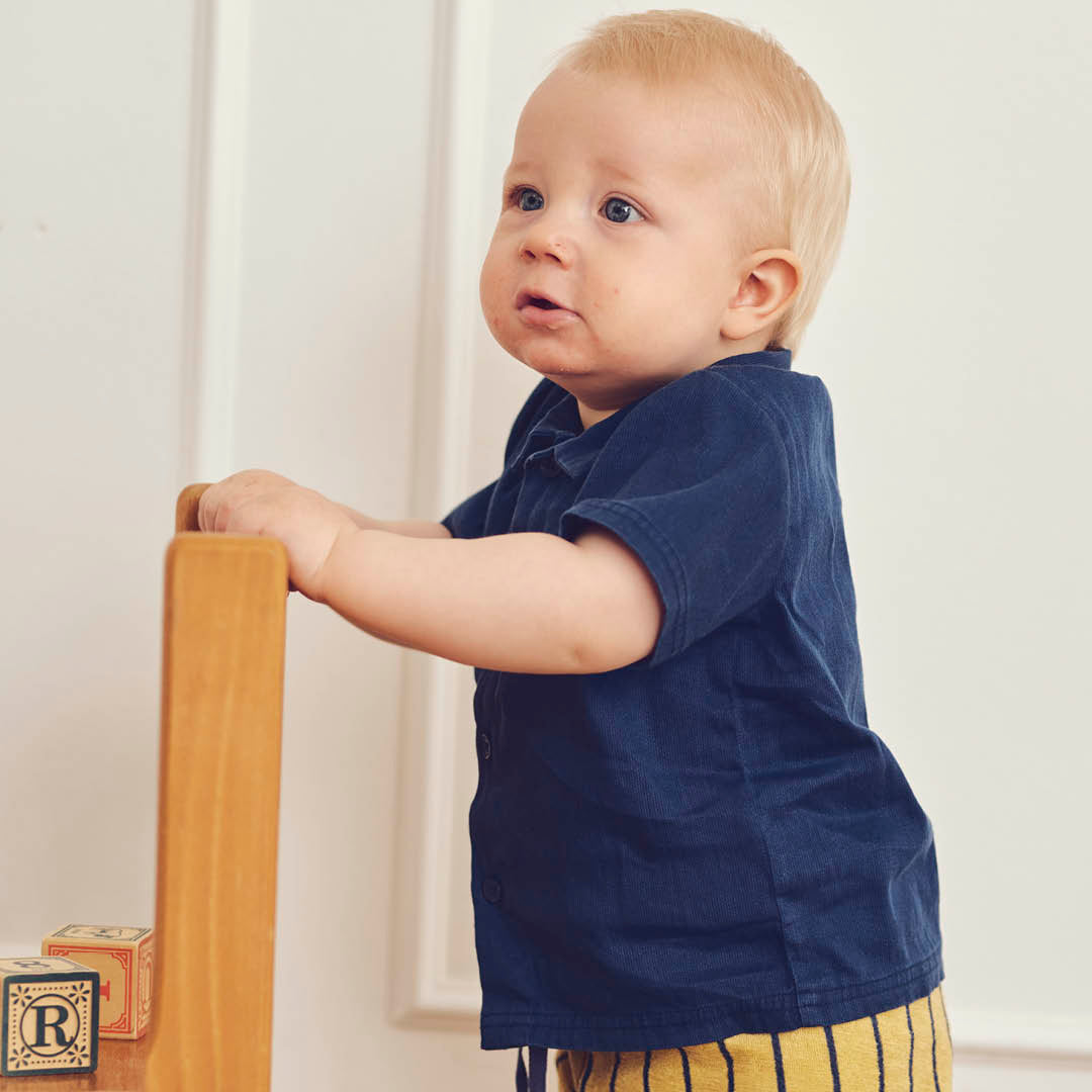 TWILL Skyrta stutterma | Navy