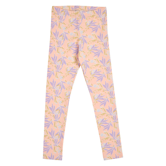 PEONY Leggings með blómamynstri | Peach