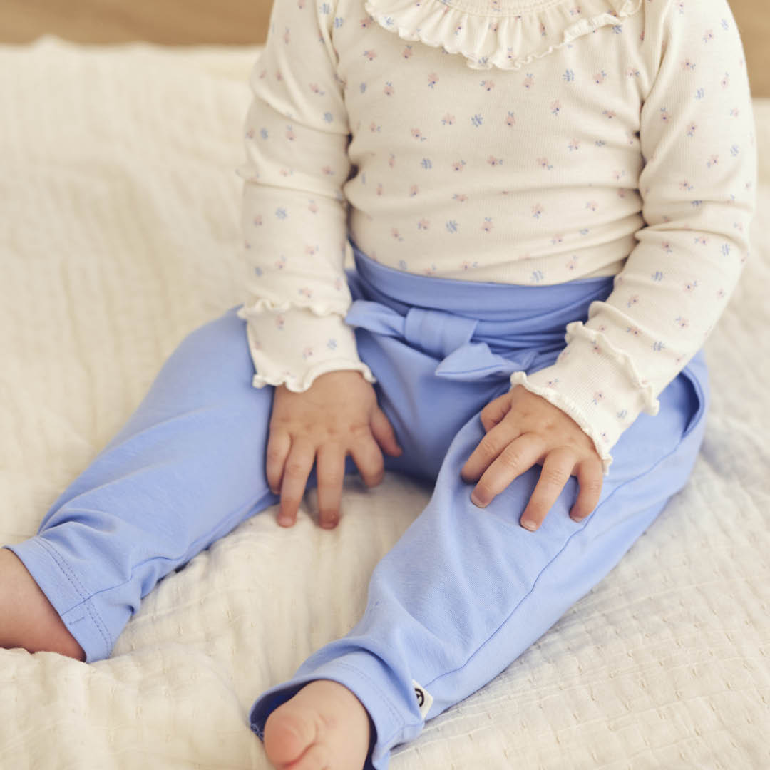 COZY ME Buxur með slaufu | Shell blue