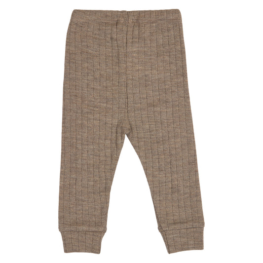 WOOLLY RIB Buxur Merinoull | Walnut melange