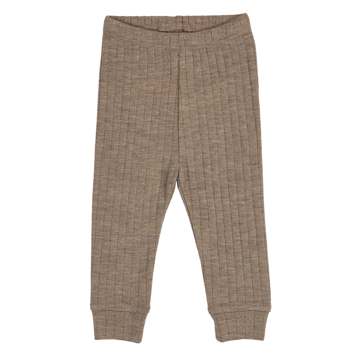 WOOLLY RIB Buxur Merinoull | Walnut melange