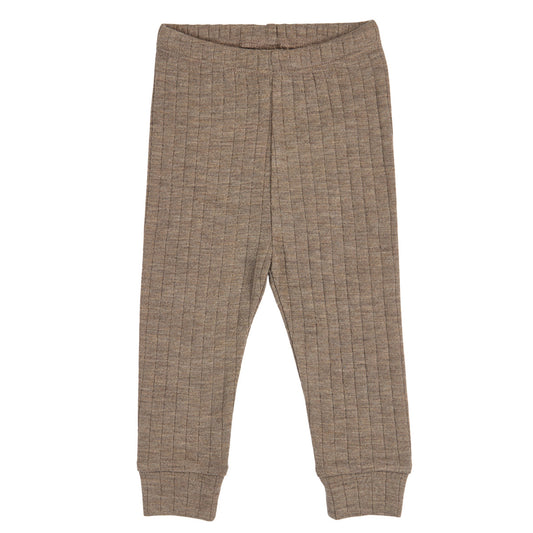 WOOLLY RIB Buxur Merinoull | Walnut melange