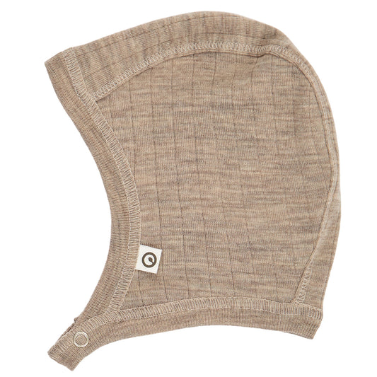 WOOLLY RIB Hjálmhúfa Merinoull | Balsam melange