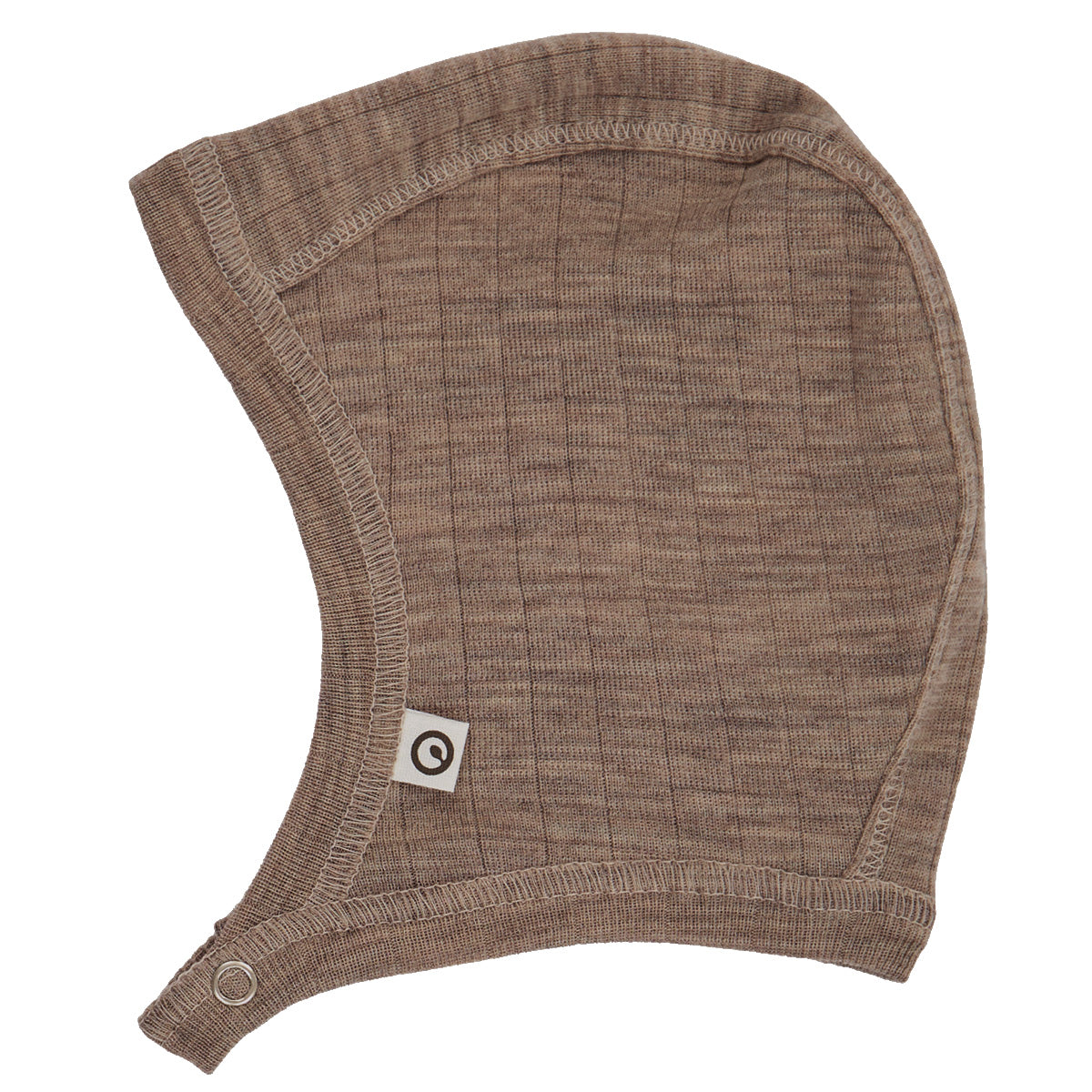 WOOLLY RIB Hjálmhúfa Merinoull | Walnut melange
