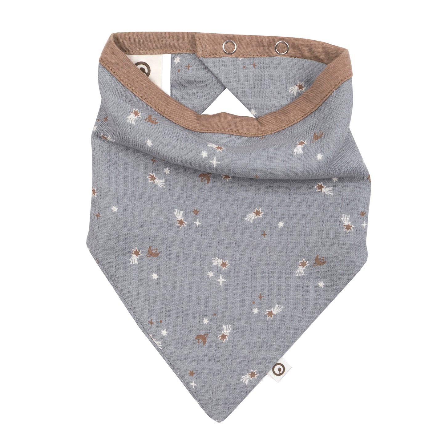STARS Smekkur úr múslín bómull 2 stk | Jasmin blue / Walnut