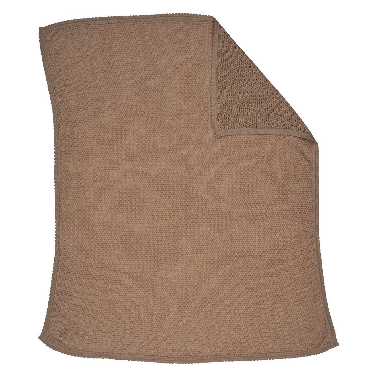 KNIT Teppi með gatamynstri | Walnut