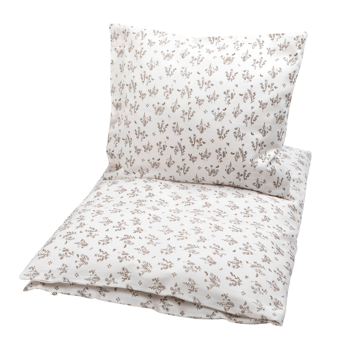 FLORAL Ungbarnarúmföt 70x100 | Balsam cream
