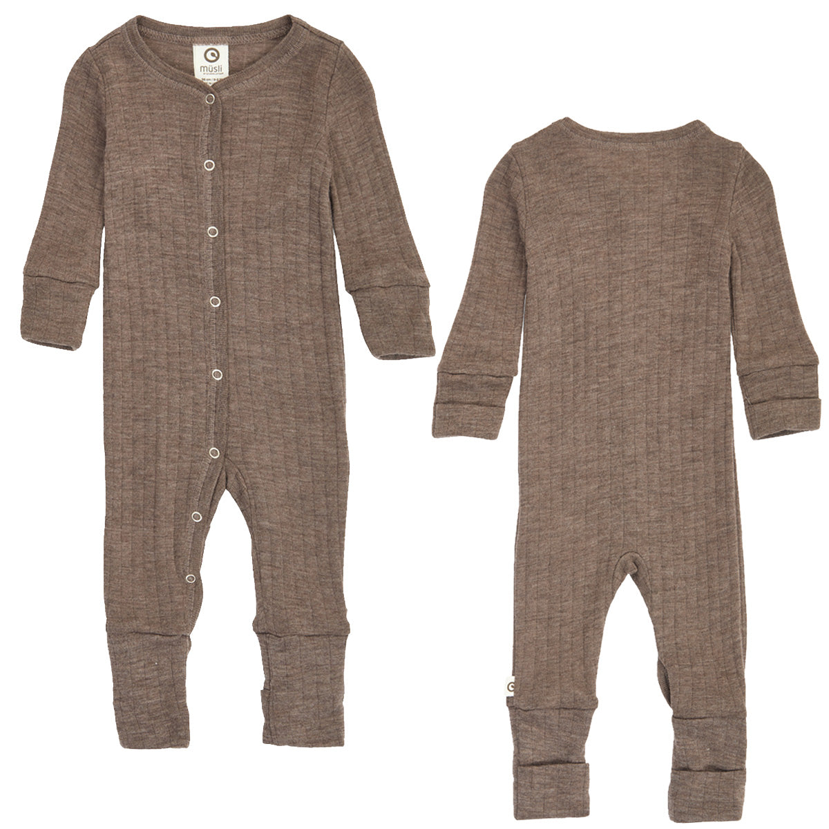 WOOLLY RIB Heilgalli Merinoull | Walnut melange