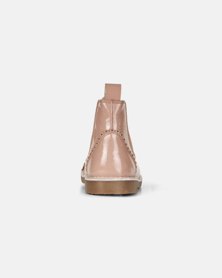 Leðurskór Aura Scallop | Dusty Rose