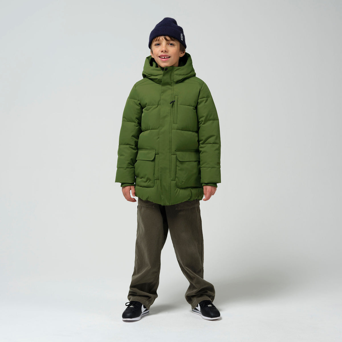 TIGER EYE Vatnsheld úlpa | Pesto Green – stúdíómynd 2