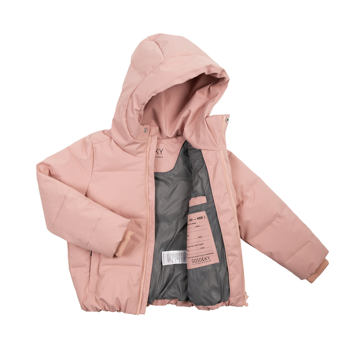DRAGON EYE Stutt vatnsheld úlpa | Mellow Rose – flíkin opin