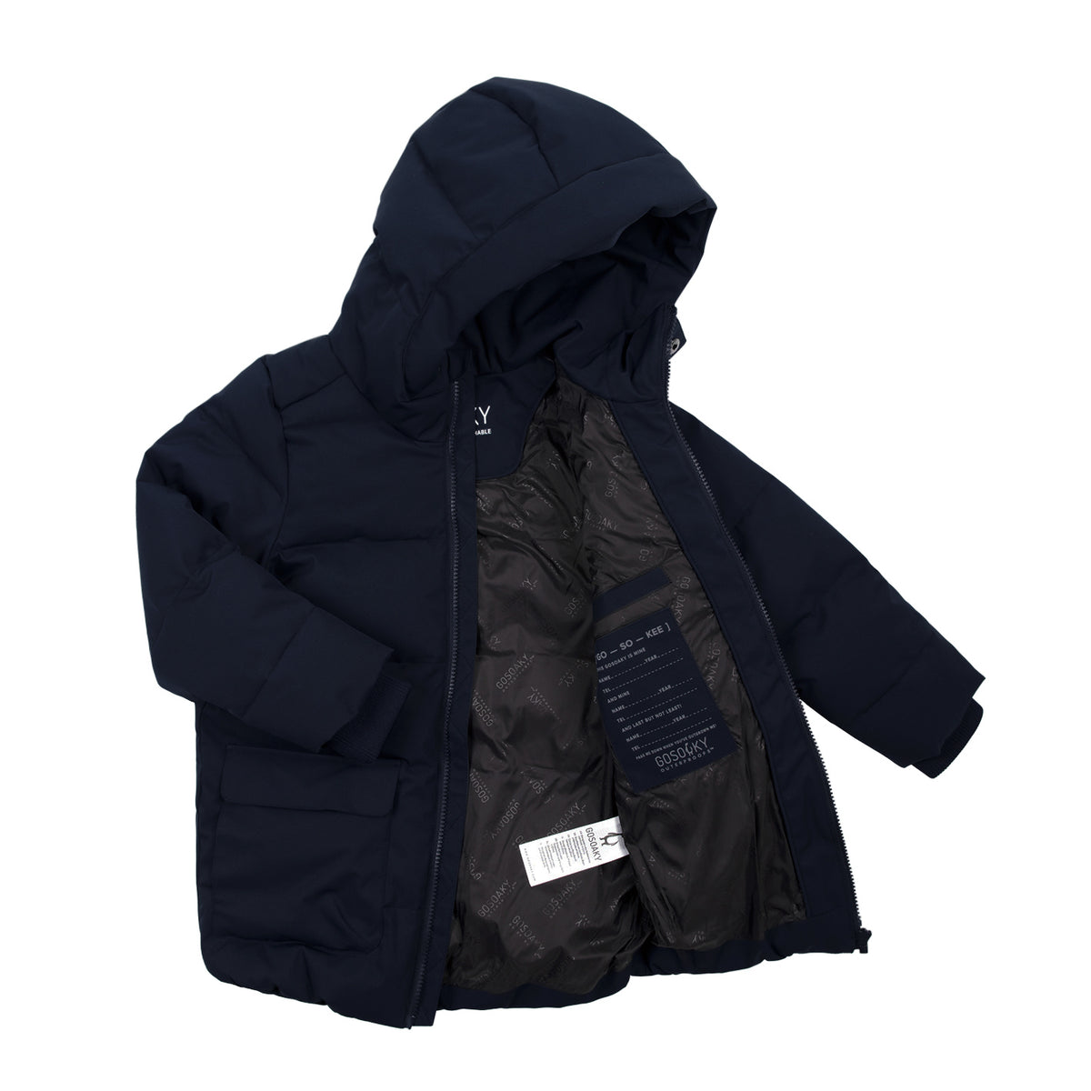 TIGER EYE Vatnsheld úlpa | Sky Captain Blue – flíkin opin