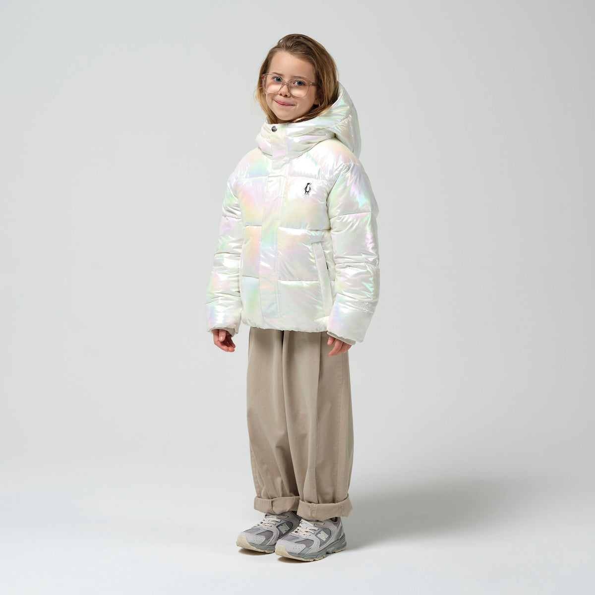 FLASHY DRAGON Vatnsfráhrindandi úlpa | Pearl Foil – stúdíómynd 1