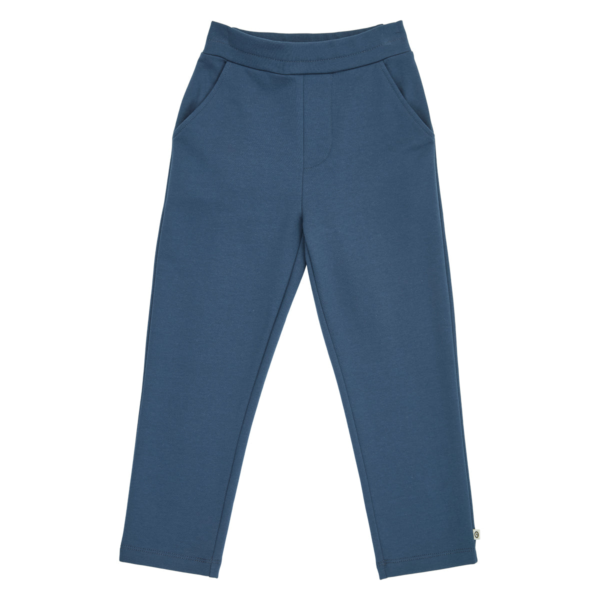 Cozy Me chino-buxur úr sweat-efni í litnum Dökkblár - framhlið
