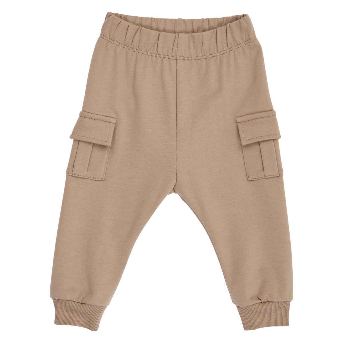 Cozy Me cargobuxur fyrir ungabörn í litnum Valhneta - framhlið