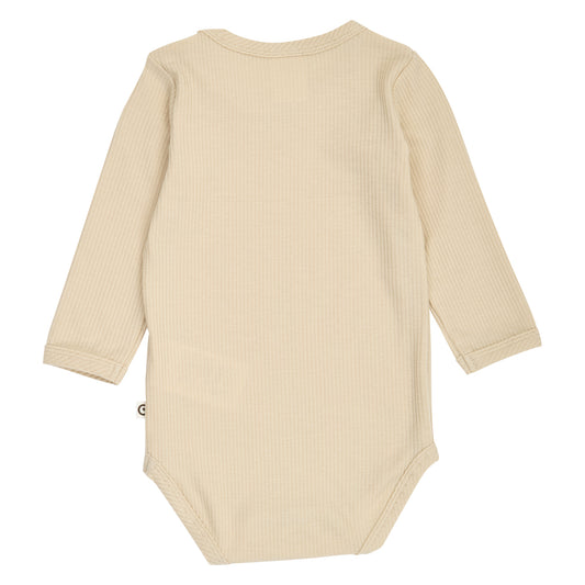 Mellow síðerma Tencel-samfella í litnum Hafralitur - bakhlið
