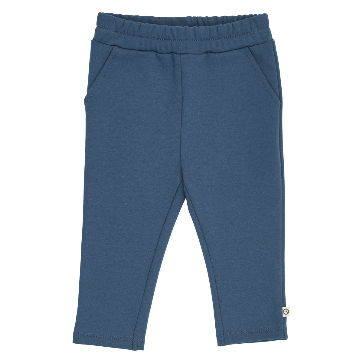 Cozy Me chino-buxur úr sweat-efni fyrir ungabörn í litnum Dökkblár - framhlið