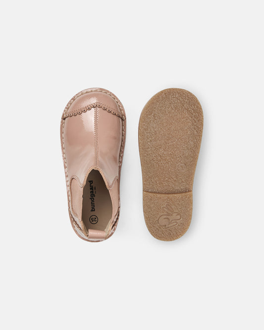 Leðurskór Aura Scallop | Dusty Rose