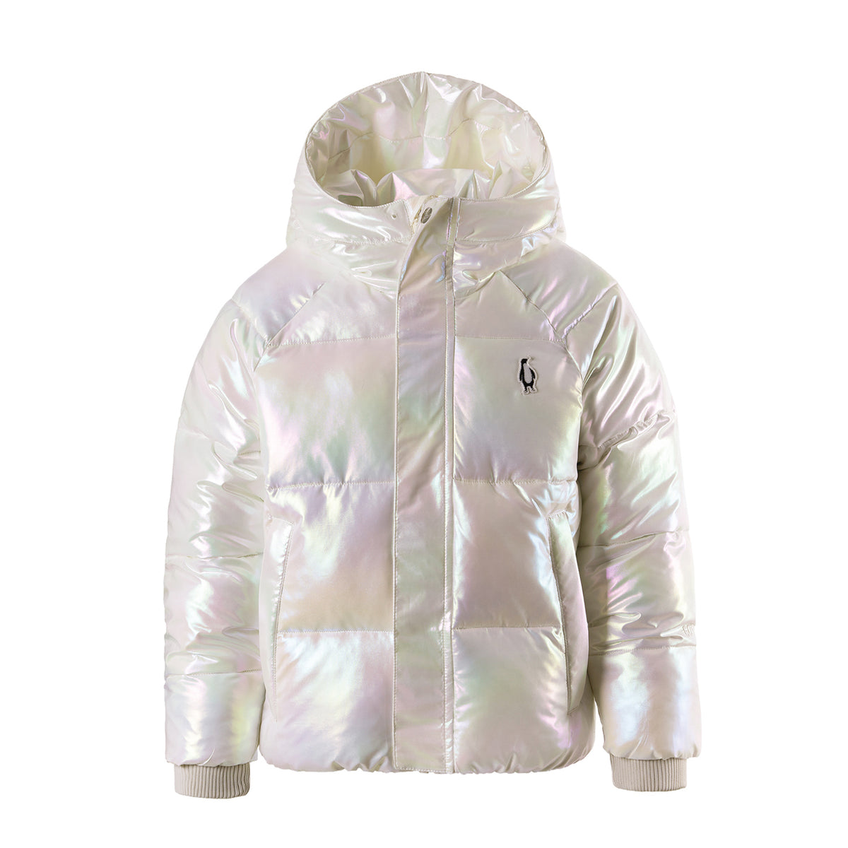 FLASHY DRAGON Vatnsfráhrindandi úlpa | Pearl Foil – framhlið
