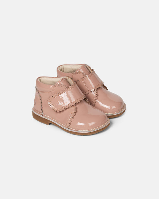Leðurskór Sage Scallop | Dusty Rose
