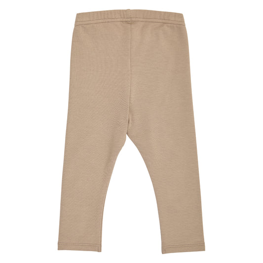Cozy Me leggings úr sweat-efni fyrir ungabörn í litnum Valhneta - bakhlið
