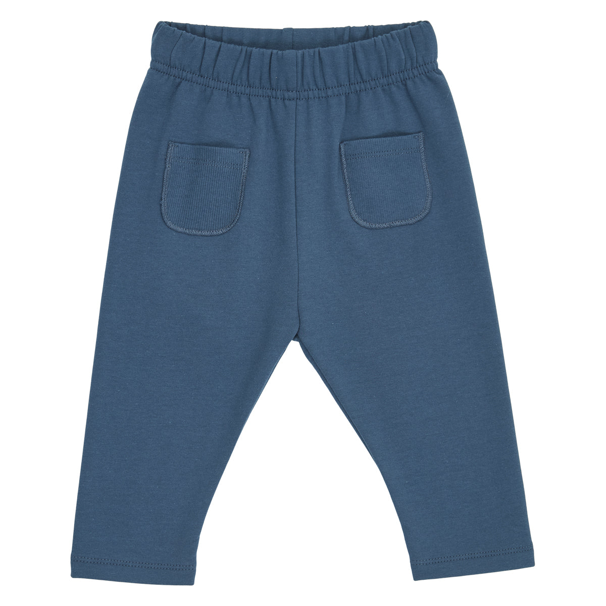 Cozy Me mjúkar vasabuxur fyrir ungabörn í litnum Dökkblár - framhlið