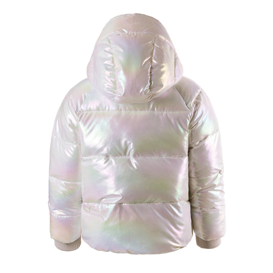 FLASHY DRAGON Vatnsfráhrindandi úlpa | Pearl Foil – bakhlið