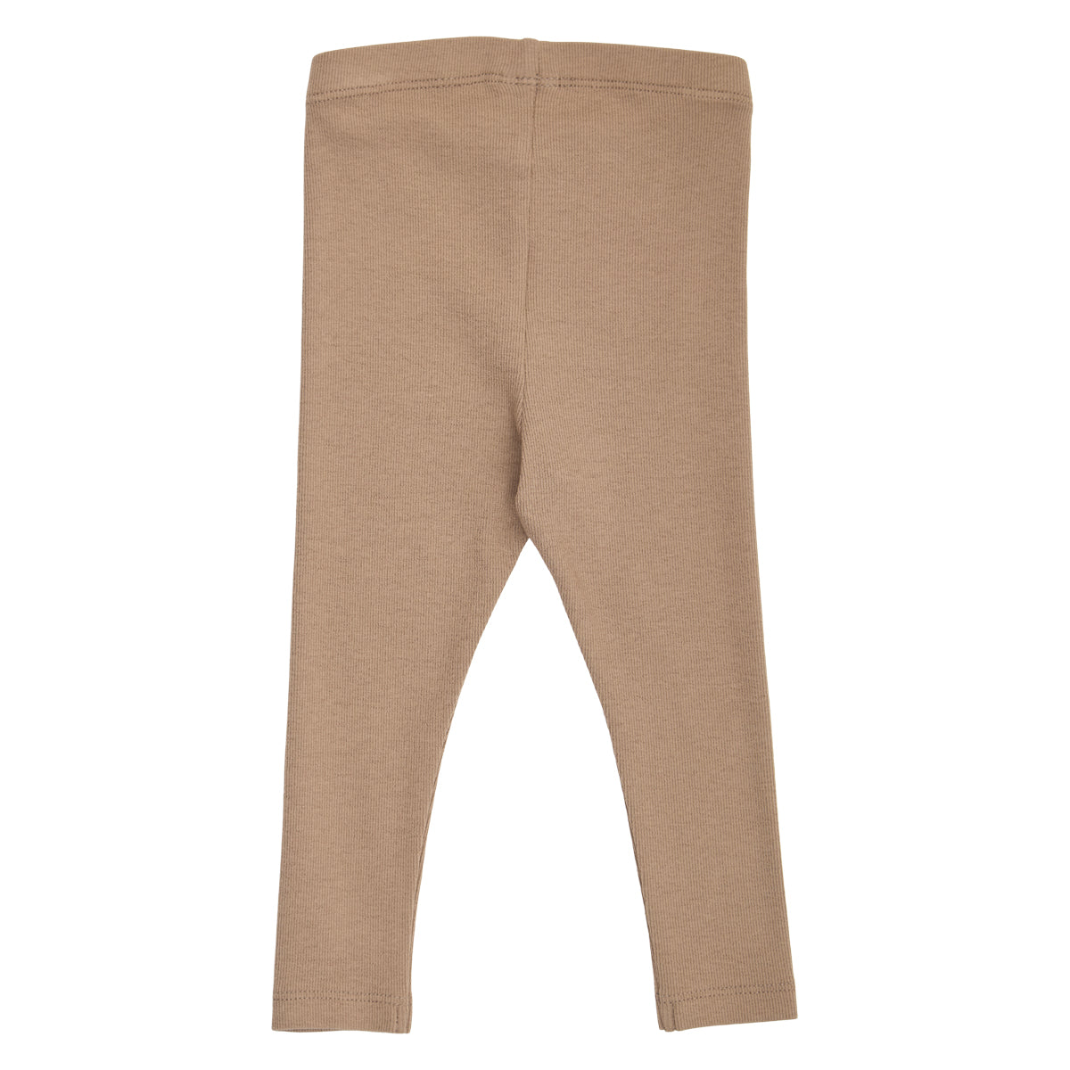 Cozy Me riffluprjónaðar leggings fyrir ungabörn í litnum Valhneta - bakhlið