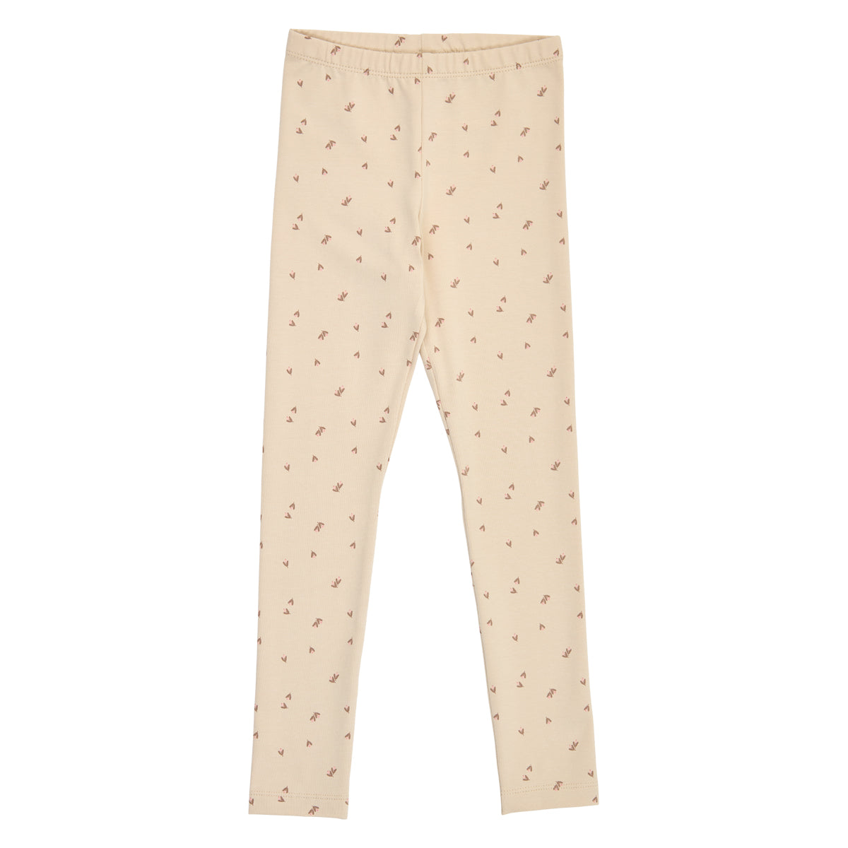 Fleur leggings í litnum Eik / valhneta / fölbleikur - framhlið