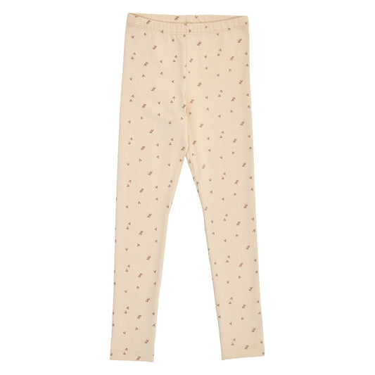 Fleur leggings í litnum Eik / valhneta / fölbleikur - framhlið