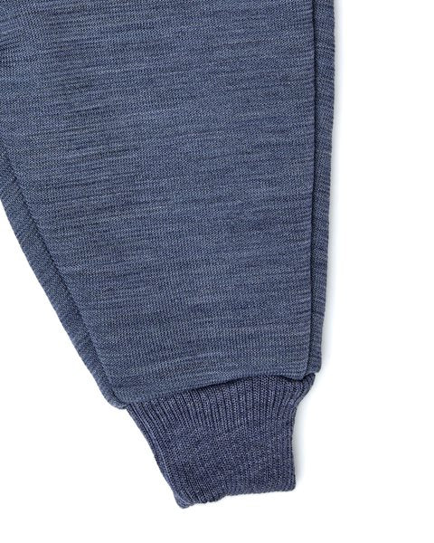Ullarflísbuxur úr merinoull | Denim melange