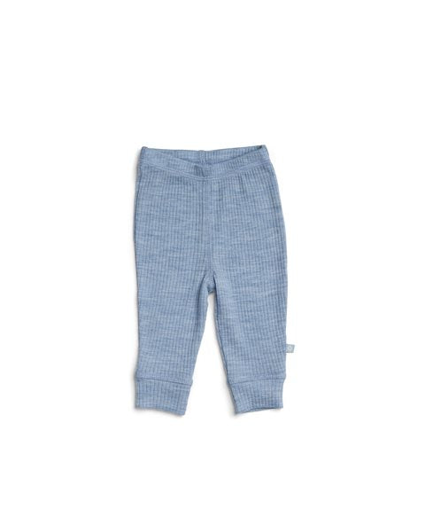 Leggings úr merinoull | Light blue melange