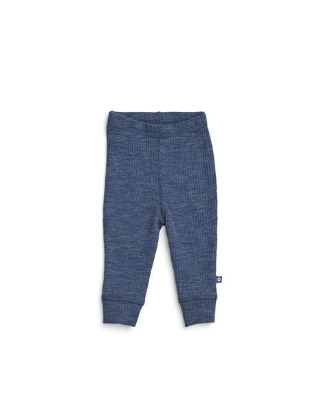 Leggings úr merinoull | Denim melange